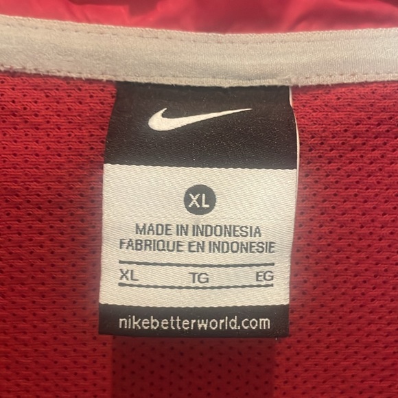 Alabama Crimson Tide On Authentic Nike Windbreaker Jacket Like new1/4 zip sizeXL - Picture 3 of 8